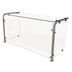 Thumbnail image #1 for BK Resources 60-Inch 90° Multi-Use Adjustable Sneeze Guard with Glass Top Shelf