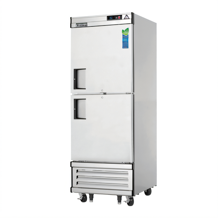 Product image #1 for Everest Refrigeration 29-1/4-Inch One-Section Reach-In Refrigerator with Bottom-Mounted Refrigeration, Half-Height Solid Hinged Doors, 23 Cu. Ft.