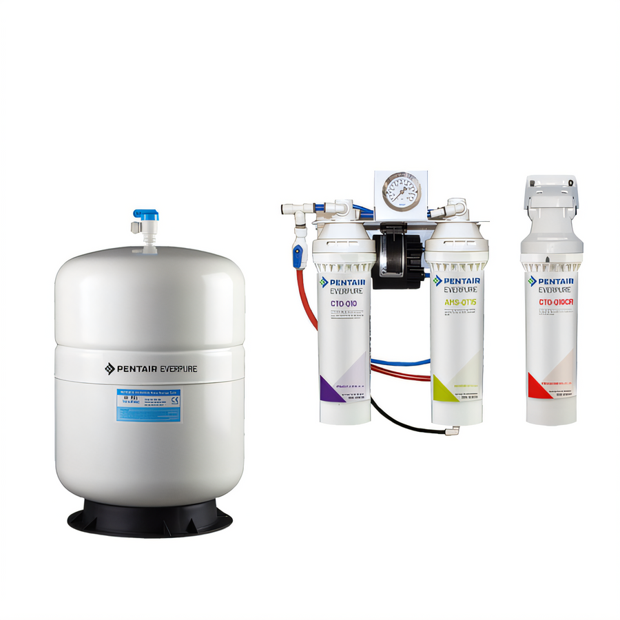 Product image #1 for Everpure OPS175CR/5 Wall-Mounted Reverse Osmosis System with 5 Gallon Storage Tank, 175 GPD, Non-Electric