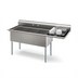 Thumbnail image #2 for KoolMore 81-Inch Three-Compartment Commercial Sink with Right Drainboard