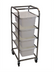 Thumbnail image #2 for Channel Manufacturing All-Welded Stainless Steel End-Load 4-Lug Rack with 5-Inch Swivel Stem Casters