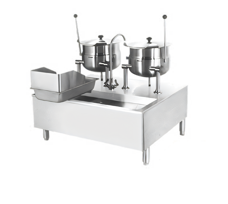 Product image #1 for 6-Gallon Direct Steam Kettle/Cabinet Assembly with 18-Inch Cabinet Base