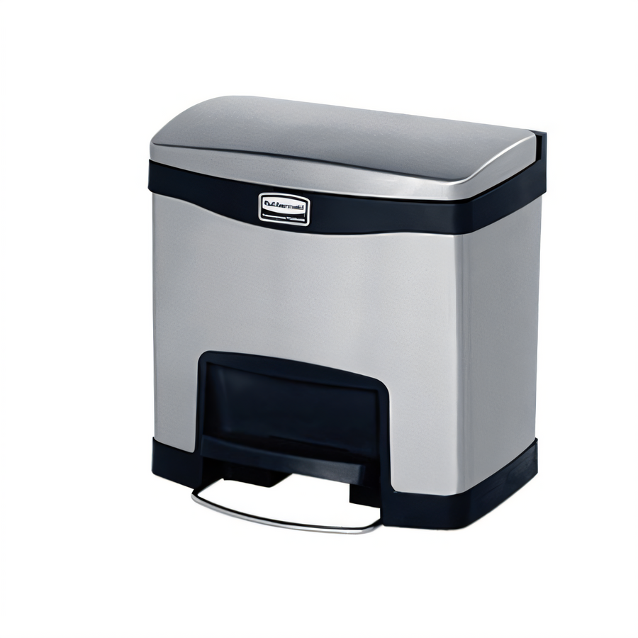 Product image #1 for Slim Jim 4-Gallon Stainless Steel Front Step Bathroom Trash Can