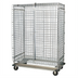 Thumbnail image #1 for Quantum Mobile Chrome Wire Security Cage with Dolly Base, 60 x 24 x 70 Inches