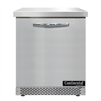 Continental Refrigerator SWF27N-FB 27-Inch Front-Breathing Worktop Freezer with Solid Door