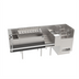 Thumbnail image #1 for Krowne Taffer Command Station 80-Inch Underbar Bar Ice Bin with Cold Plate and Dual Hybrid Sink