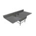 Thumbnail image #1 for John Boos Pro-Bowl 2-Compartment Platter Sink with Dual 18-Inch Drainboards and 12-Inch Deep Bowls