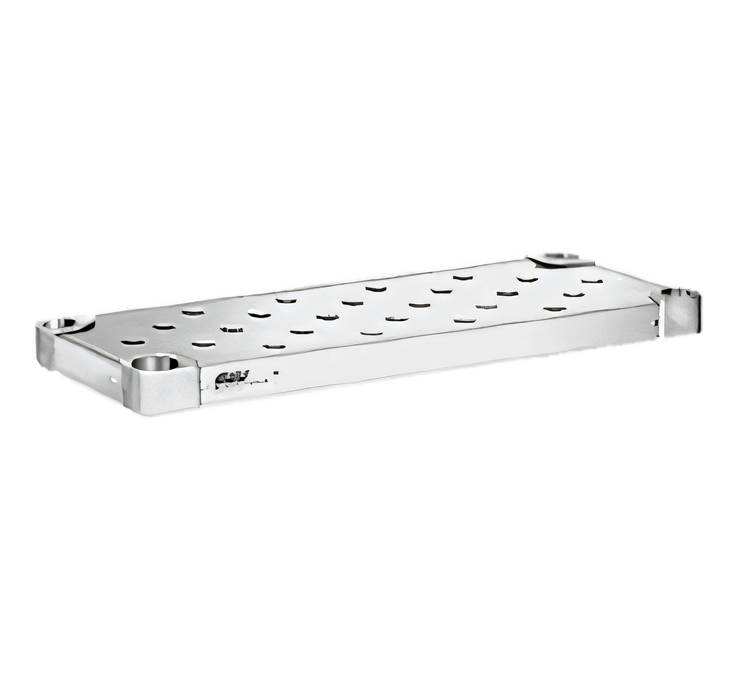 Product image #1 for Eagle Group Quik-Set 54 Inch x 24 Inch Solid Embossed Galvanized Shelf, 1000 lb. Capacity