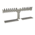Thumbnail image #1 for Glastender Pipe Tee Draft Dispensing Tower, 14-Faucet, Countertop, Air-Cooled, Mirror Finish