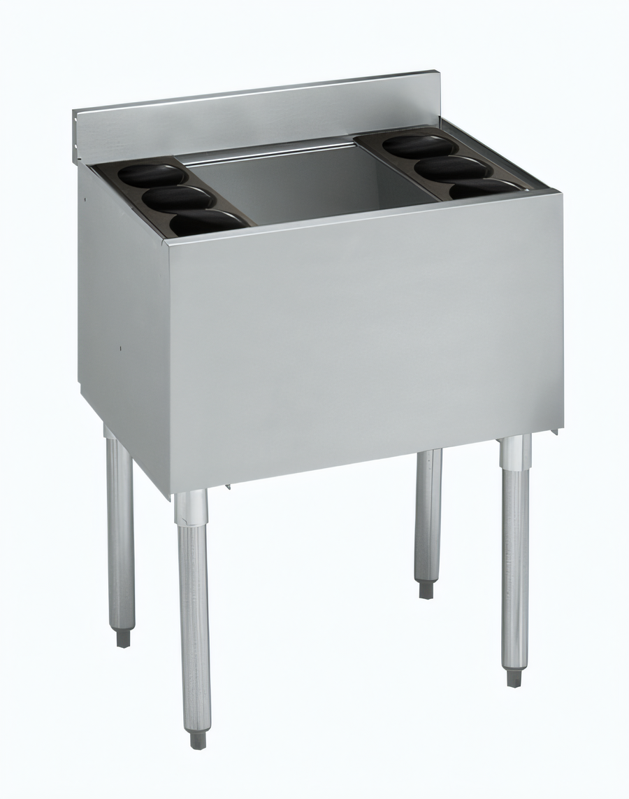 Product image #1 for Krowne Silver Series 30 Inch Insulated Bar Ice Bin with 7-Circuit Cold Plate and Full Sliding Cover