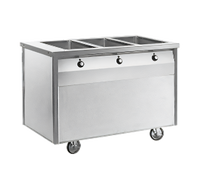 Randell Electric Mobile Modular 6-Well Sealed Hot Food Table with Enclosed Base