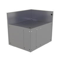 Glastender Inside Rear Corner Underbar Drainboard, 19