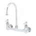 Thumbnail image #1 for T&S Brass B-0331 Low-Lead Wall Mount Double Pantry Mixing Faucet with Gooseneck Spout