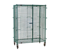 EagleGard Mobile Security Cage with Double Doors, Open Wire, 51-1/4 x 27-1/4 x 69 Inches