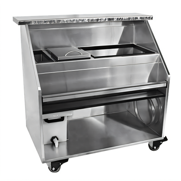 Product image #1 for Glastender Portable Bar for Stackable Cups with Stainless Steel Top, Ice Bin, and Beverage Compartment
