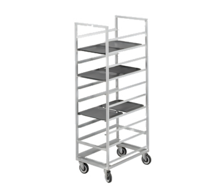 Product image #1 for Channel Stainless Steel Single-Section Cafeteria Tray Rack for 14" x 18" Trays, 36" High, End Load
