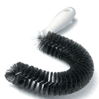 Thumbnail image #1 for CFS Brands Sparta® 4015300 10-Inch Curved Coffee Brush with Soft Polyester Bristles and Plastic Handle Case of 12