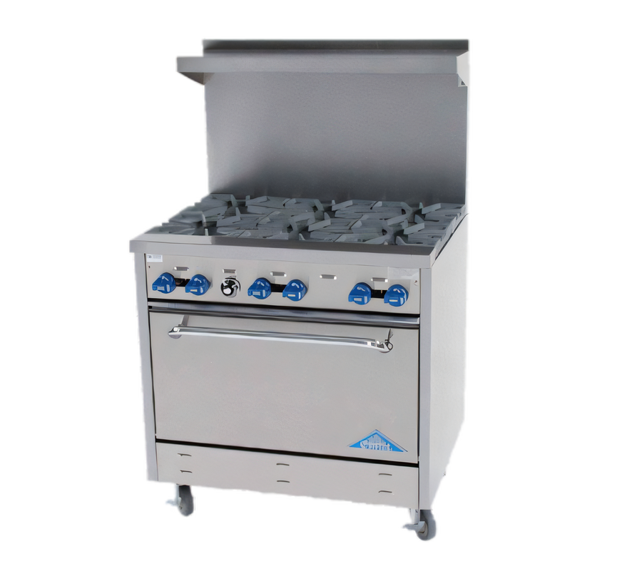 Product image #1 for Comstock-Castle F330 36-Inch Commercial Gas Range with 6 Open Burners and Standard Oven