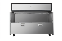 Atosa AMC-5801 Single-Sided Forced-Air Refrigerated Milk Cooler, 16-Crate Capacity, Stainless Steel