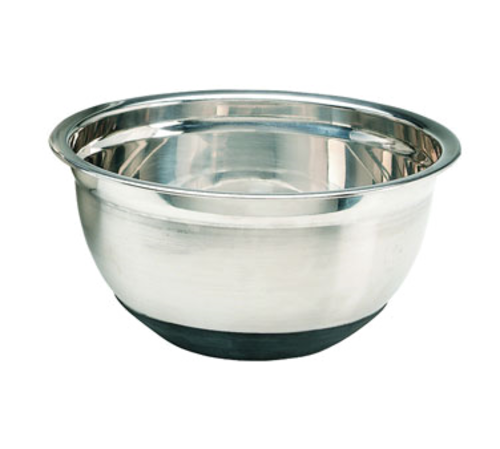 Product image #1 for Crestware 5 Quart Stainless Steel Mixing Bowl with Rubber Base