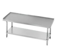 Advance Tabco Special Value Series Stainless Steel Equipment Stand with Adjustable Undershelf, 15 x 30 Inches
