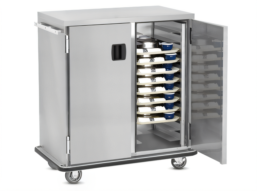 Product image #1 for FWE Insulated Ambient Tray Delivery Cart with 2 Doors and 18 Pair Fixed Slides