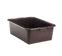 Traex Standard 1-Compartment Bus Box, 21-3/4 x 15-1/2 x 7 Inches, Gray
