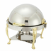 Thumbnail image #2 for Winco Vintage 6 Qt. Round Roll Top Chafer