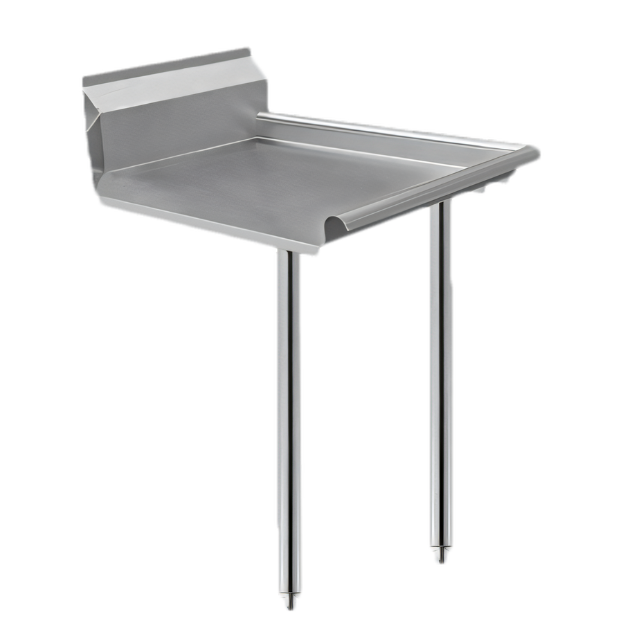 Product image #1 for Klinger's Trading Straight Clean Dishtable, 36 x 30 Inch, 16/304 Stainless Steel Top, 9 Inch Backsplash