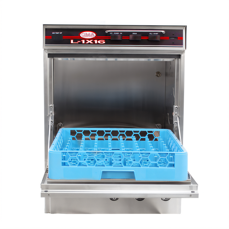 Product image #1 for CMA Energy Mizer L-1X16 Low Temperature Undercounter Dishwasher / Glasswasher With Sustainer Heater
