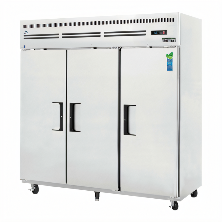 Product image #1 for Everest ESR3 Three-Section Reach-In Refrigerator, 71 Cu. Ft., Top-Mounted Self-Contained R290, 115V