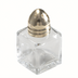 Thumbnail image #1 for Winco Square Glass Salt and Pepper Shaker with Brass Top, 1/2 oz.