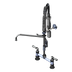 Thumbnail image #1 for T&S Brass Mini Deck-Mount Pre-Rinse Faucet with 12-Inch Swing Nozzle and Low-Flow Spray Valve