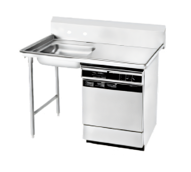 Product image #1 for Advance Tabco Undercounter Stainless Steel Dish Table with Left Sink Bowl, 48 x 30 Inch