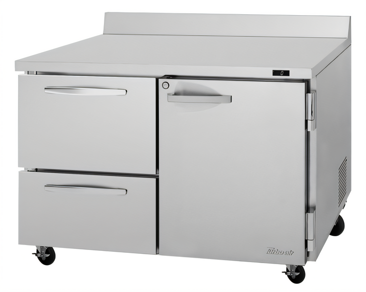 Product image #1 for Turbo Air PRO Series 48-1/4-Inch Two-Section Worktop Freezer with 1 Door and 2 Drawers, 12.8 Cu. Ft.