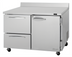 Thumbnail image #1 for Turbo Air PRO Series 48-1/4-Inch Two-Section Worktop Freezer with 1 Door and 2 Drawers, 12.8 Cu. Ft.