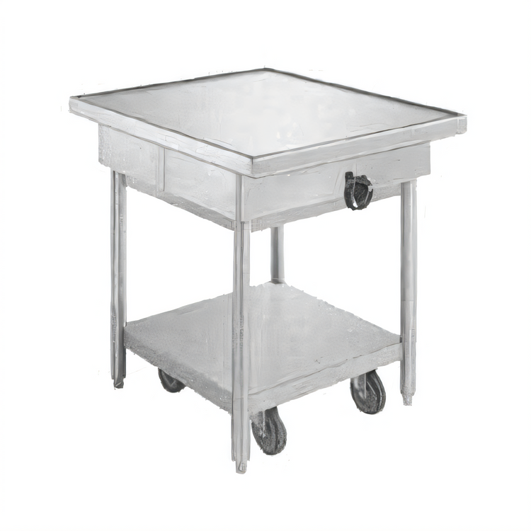 Product image #1 for Atlas Metal LTM-2736-ME Auto-Lift Stainless Steel Utility Table with Marine Edge