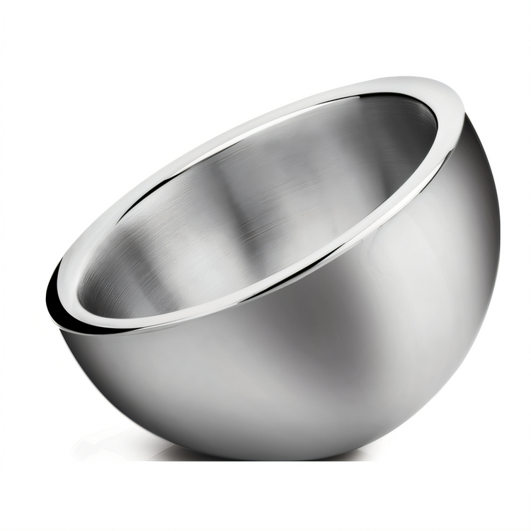Product image #1 for Small Double-Wall Angled Insulated Stainless Steel Display Bowl, 1-1/2 Qt, 8-1/3 Inch Diameter