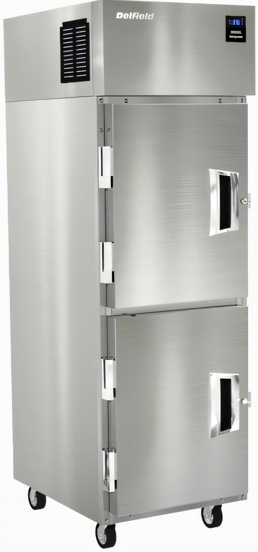 Product image #1 for Delfield 6125XL-SH 19.0 Cu. Ft. One-Section Reach-In Freezer with Half-Height Solid Locking Doors and Top-Mounted Self-Contained Refrigeration