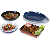 Displayware Designer Displayware 13-Inch Black Melamine Coupe Pasta Bowl, 160 oz