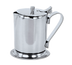 Thumbnail image #1 for 10 oz Stainless Steel Beverage Server with Hinged Cover and Mirror Finish