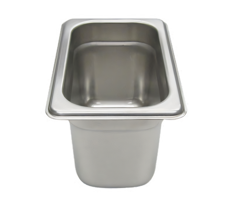Product image #1 for NestWell 1/9 Size Solid 4-Inch Deep 24 Gauge Stainless Steel Anti-Jamming Steam Table Pan