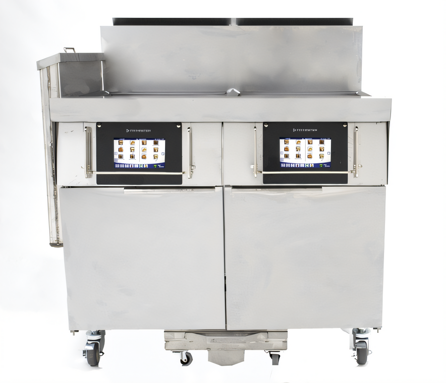 Product image #1 for Frymaster/Dean FQ FilterQuick Oil-Conserving Dual Gas Fryer Battery with 2 x 63-lb Frypots