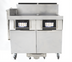 Thumbnail image #1 for Frymaster/Dean FQ FilterQuick Oil-Conserving Dual Gas Fryer Battery with 2 x 63-lb Frypots
