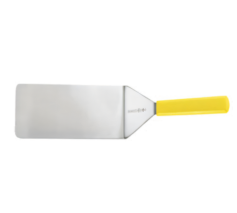 Product image #1 for Mundial 8" x 4" Grill Turner with High Carbon No-Stain Blade and Yellow Polypropylene Handle