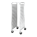 Thumbnail image #1 for Metro RT115N Mobile End-Loading Aluminum Pan Rack, 11 Full-Size Pan Capacity, 5-Inch Centers, Open Sides