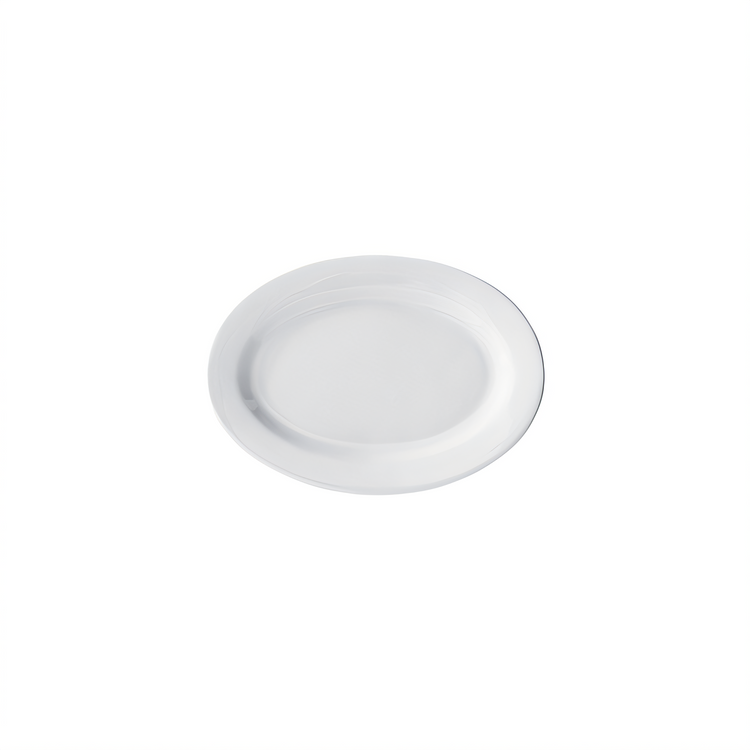 Product image #1 for Birkhall 10 x 8 Inch Oval Narrow Rim Porcelain Platter, White