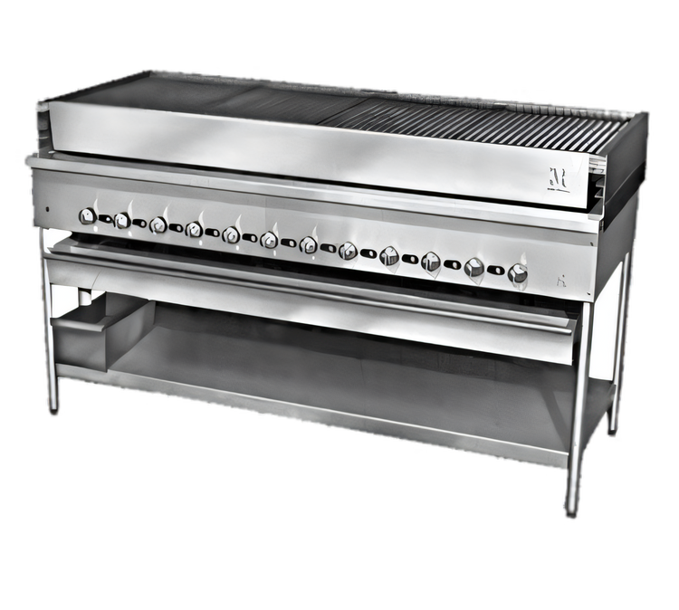 Product image #1 for Titan JCB-72 72-Inch Floor Model Gas Chicken Broiler with 12 Burners