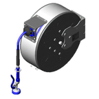 Thumbnail image #1 for T&S Brass B-7242-C01 Enclosed Epoxy-Coated Retractable Hose Reel with 3/8" x 50' Hose and High-Flow Spray Valve