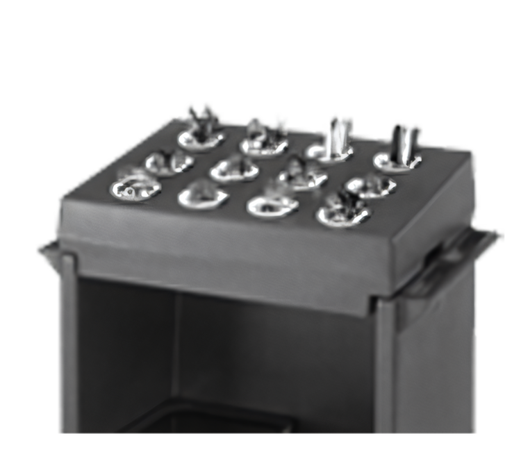 Product image #1 for Cambro 12-Compartment Polyethylene Cutlery Rack Only for Tray & Dish Carts, Slate Blue